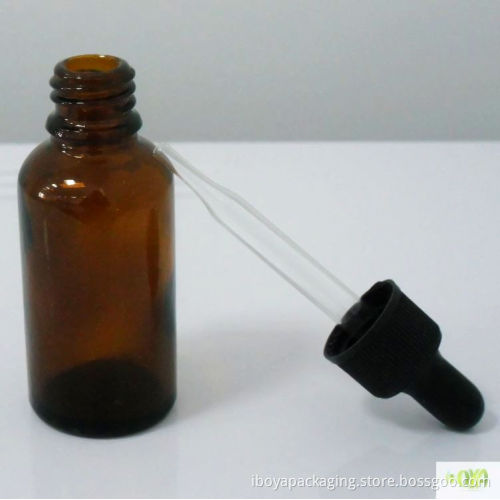 Amber Essential Oil Bottle with Dropper